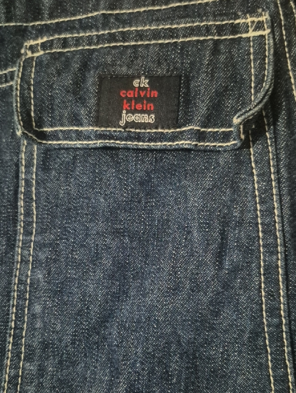 Vintage Calvin Klein Denim Carpenter Bib Overalls - Picture 6 of 9